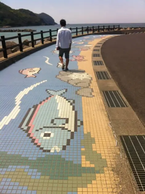 Mosaïque en bord de mer