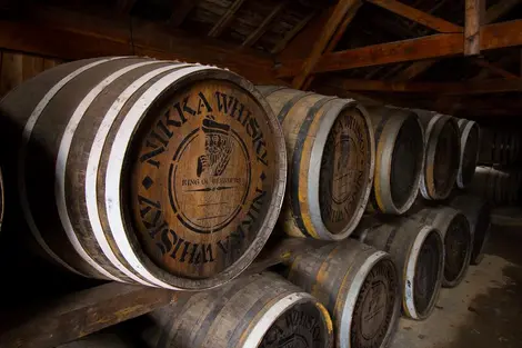 Les caves de Whisky Nikka