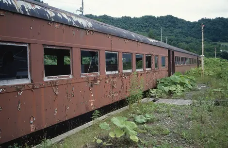 Un train délabré 