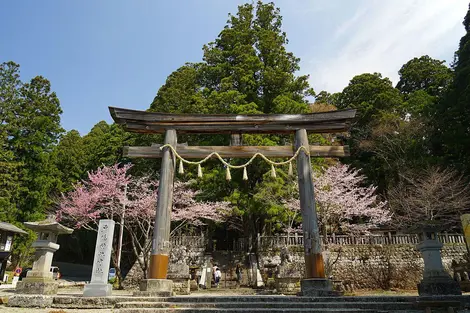 L'entrée d'un des sanctuaires de TOgakushi-jinja