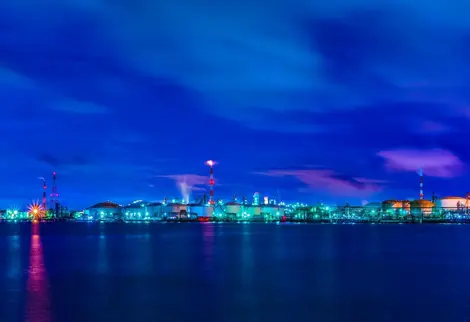 Vue de nuit de kawasaki Vue de nuit de kawasaki