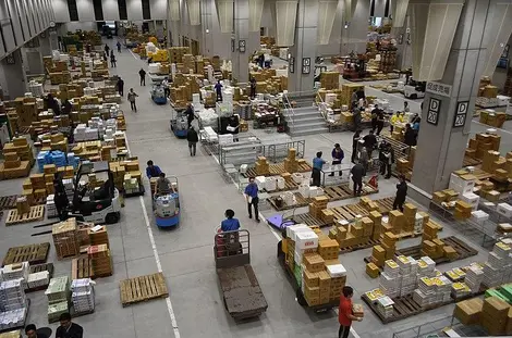 Opération de stockage à Toyosu