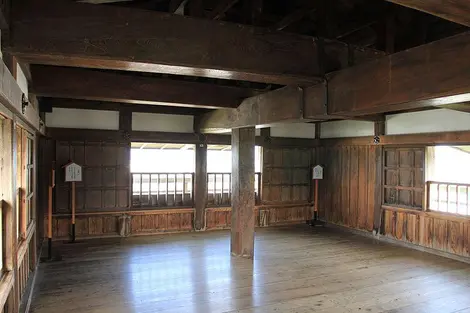 Intérieur du château de Maruoka