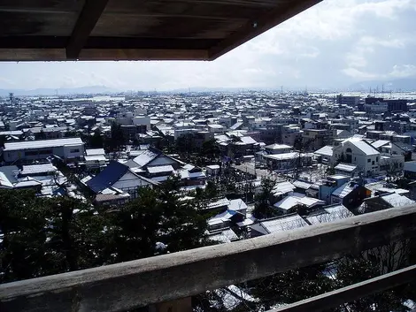 Vue à partir du château de Maruoka
