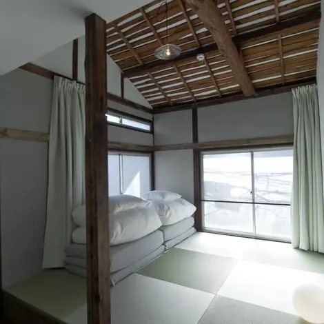 Une des chambres de hanare Une des chambres de hanare