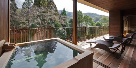 Terrasse avec bain,Kyoto Yunohana Resort Suisen 