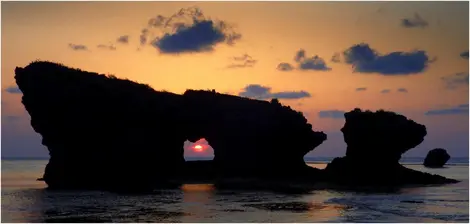 Coucher de soleil au cap Maeda