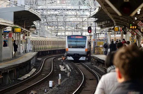 Sur les quais de la gare de Kanda Sur les quais de la gare de Kanda