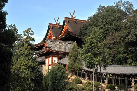 El histórico santuario Kibitsu en el noroeste de Okayama