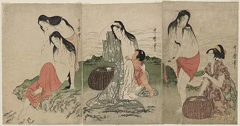 Les ama, par Utamaro (1797) Les ama, par Utamaro (1797)