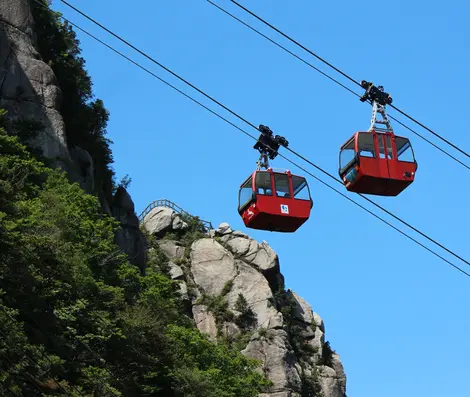 Le téléphérique du mont Gozaisho