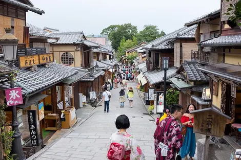 Einkaufsstraße im Viertel Higashiyama