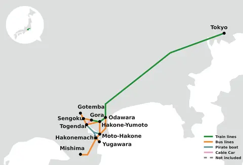 hakone free pass regional pass network map hakone free pass regional pass network map