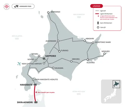 carte de validité JR Hokkaido Area Pass carte de validité JR Hokkaido Area Pass