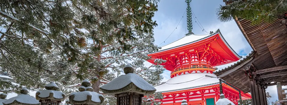 Koyasan sous la neige