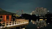 Hamarikyu Garden in Tokyo, Japan