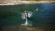 River swimming in Japan