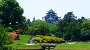 El Castillo Okayama visto desde el Koraku-en.