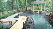 Le bain extérieur du onsen Hakone yuryo