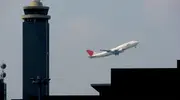 Décollage d'un avion de la JAL de Narita