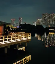 Hamarikyu Garden in Tokyo, Japan