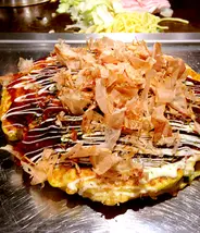 Okonomiyaki in Osaka