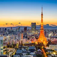 Tokyo tower by night