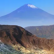 Aktiver Vulkan: Owakudani-Fumarolen in Hakone