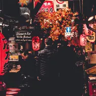 Yakitori restaurant alley in Shinjuku, Tokyo
