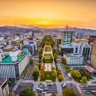 Sapporo city in Hokkaido - Odori Park
