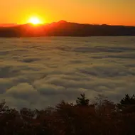 Cloud sea in the early morning in Hokkaido