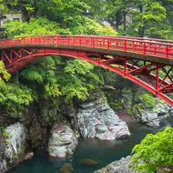 Toryu Bridge over the Arakawa river, Chichibu