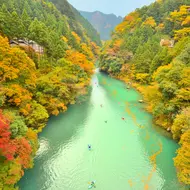 View from Kazumakyo Bridge, Okutama