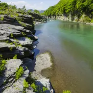 Tsumago-juku, anciennement la quarante-deuxième des soixante-neuf stations du Nakasendo