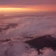 Mount Fuji from sky view