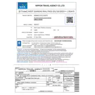 KANSAI Rail Pass evoucher