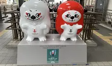 Ren et G, mascottes de la coupe du monde de rugby 2019