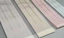 Obi belts made out of silk Hakata-Ori fabric