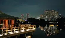 Hamarikyu Garden in Tokyo, Japan