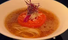 Roasted tomato ramen at Vegan Ramen UZU