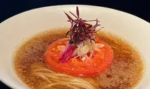 Vegan tomato ramen at UZU Kyoto