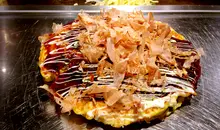 Okonomiyaki in Osaka