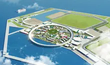 L'exposition Universelle à Osaka vu d'en haut
