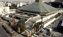 Ryogoku Kokugikan on a sanctuary of sumo in Tokyo.