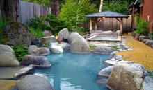 Baños del onsen Hirayu, al este de Takayama