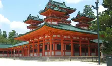 The Heian-jingu in Kyoto was erected in honor of the Heian period (794-1185), and its founder, the fiftieth Japan&#39;s Emperor Kammu (737-806).