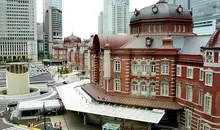 La façade de la gare de Tokyo