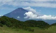 La vue du Mont Fuji depuis le Mont Komagatake