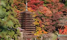 La pagode à 13 étages de Tanzan en automne, à Asuka