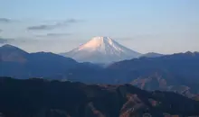 La vue sur le Mont Fuji depuis le Mont Takao